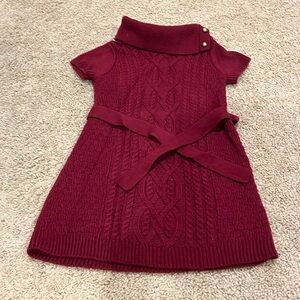 Janie and Jack Sweater Dress w/ belt.  Size 4, excellent condition.